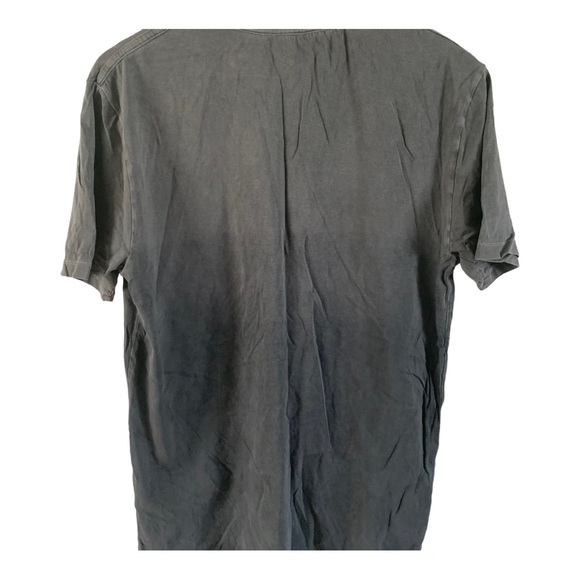 All Saints Ombré Grey Short Sleeve T Shirt Mens Size Medium - Picture 4 of 8